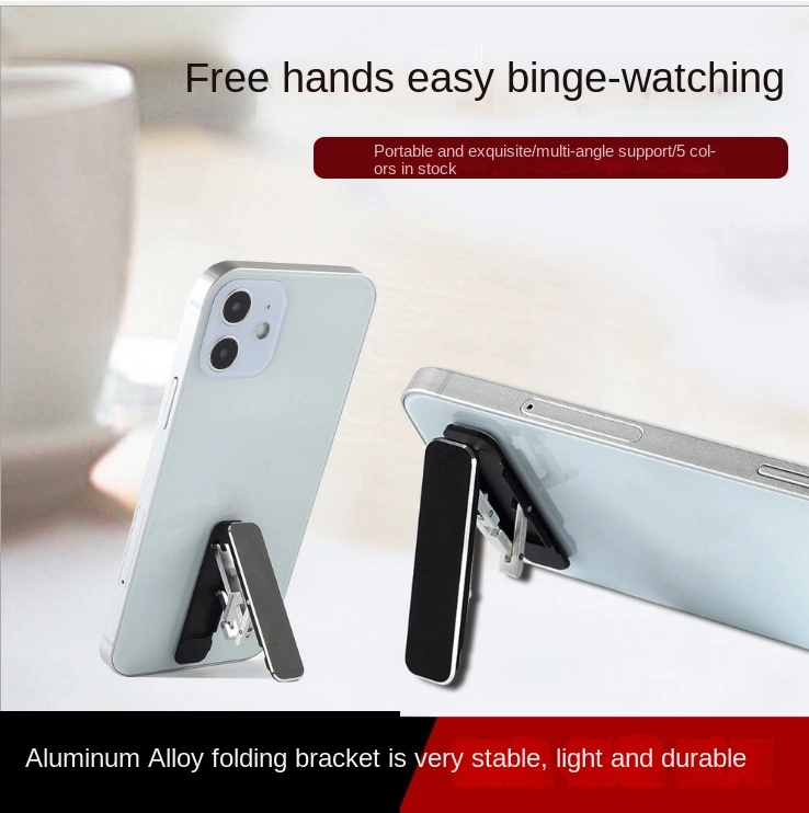 Mobile Phone Stand Holder Aluminum Alloy Phone Holder Invisible Foldable Material Smartphones Mobile Phone Accessories