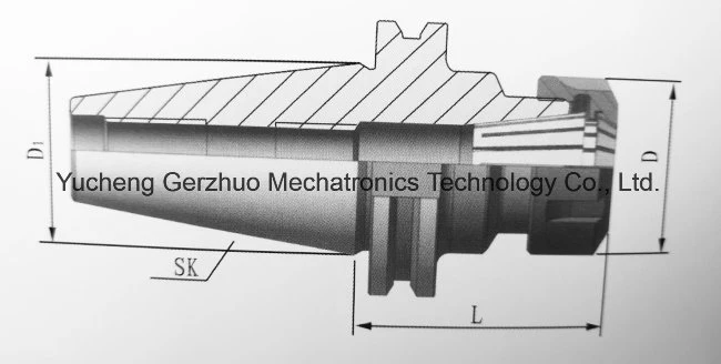 High Precision Factory Supply DIN69871precision Sk Ercollets Tool Holders for CNC Machine Center Lathe